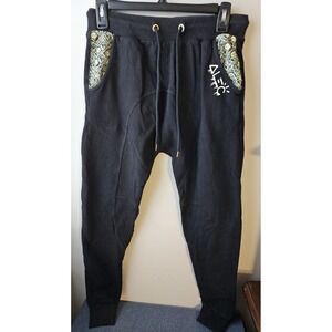Forever 21xAlec Monopoly Jogger Sweatpants‎ Streetwear Sz S Graphic Black Unisex